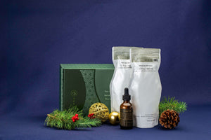 2 Shampoo Refill Pouches and 2oz Scalp Oil—Limited Edition Holiday Deal