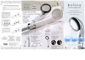 Bolina pulito shower head information brochure